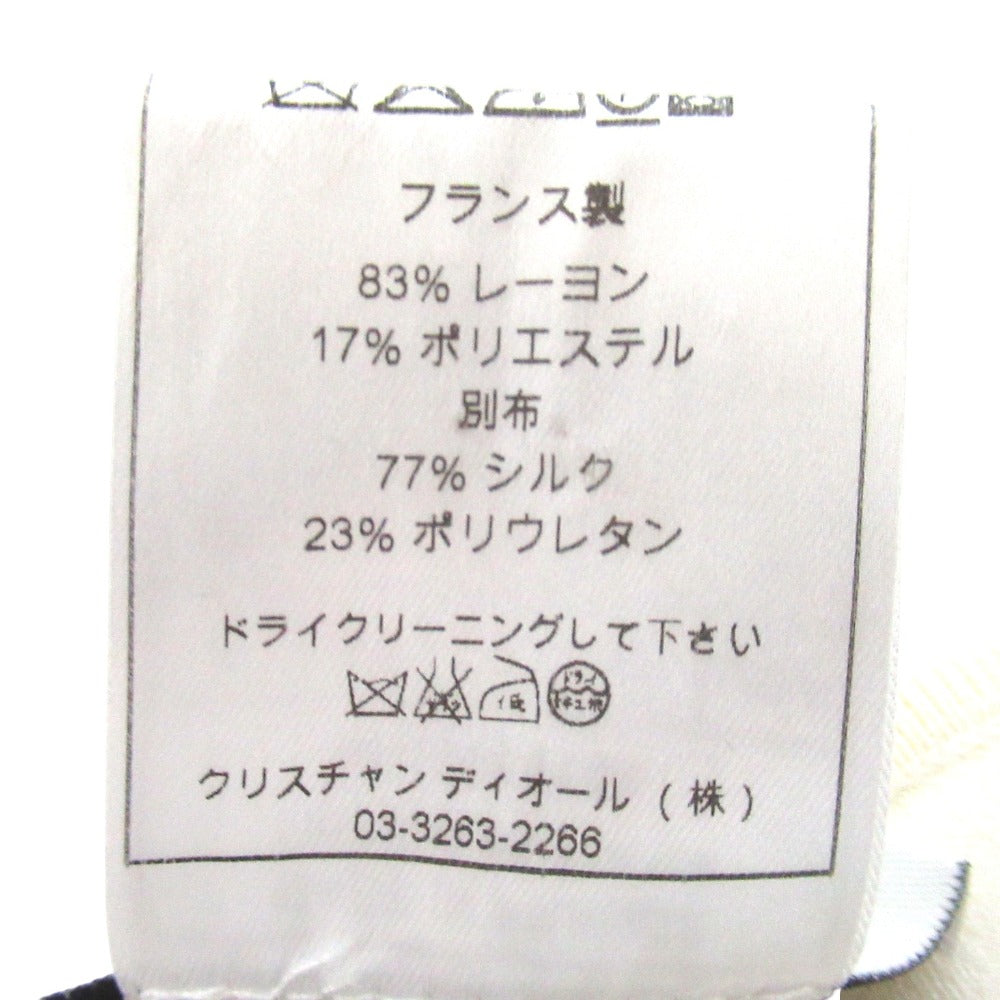 クリスチャンディオール レースシフォンニットカットソー