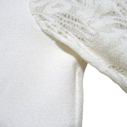 クリスチャンディオール レースシフォンニットカットソー