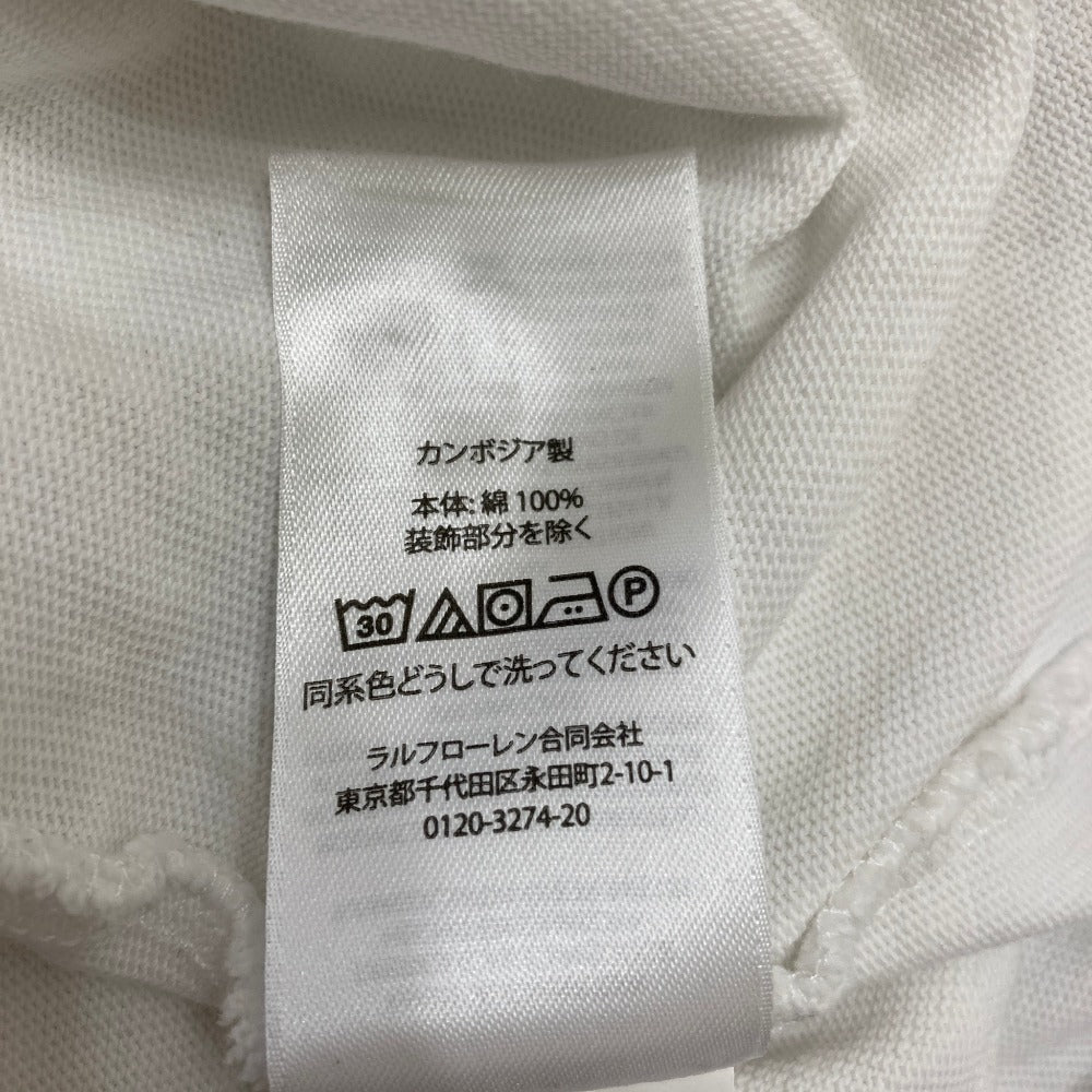 ポロラルフローレン コットンクロップド長袖Tシャツ