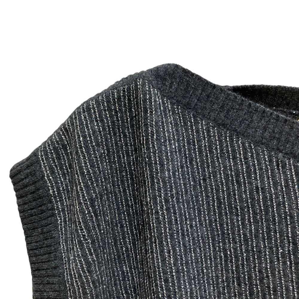 ヴァレンティノブティック カシミヤブレンド ラメ糸 ニットベスト