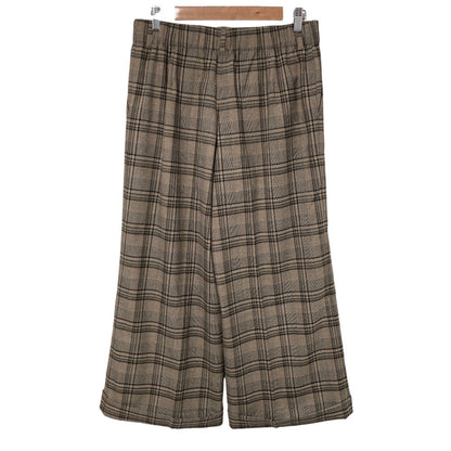 Ville dazur チェックワイドパンツ