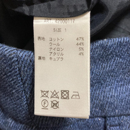 ライフウィズフラワーズ ウールブレンドテーパードパンツ