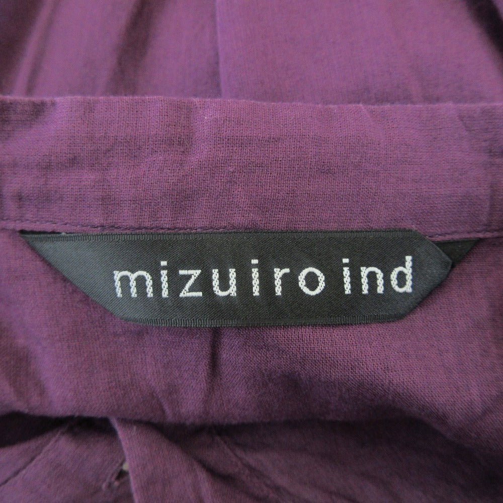 ミズイロインド ロングシャツワンピース