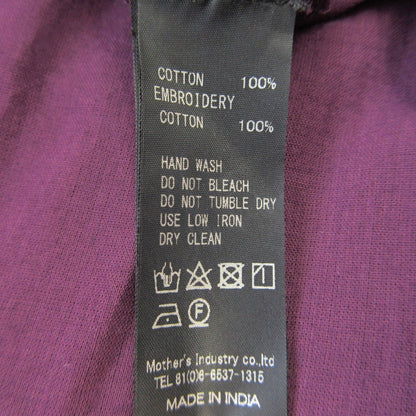 ミズイロインド ロングシャツワンピース