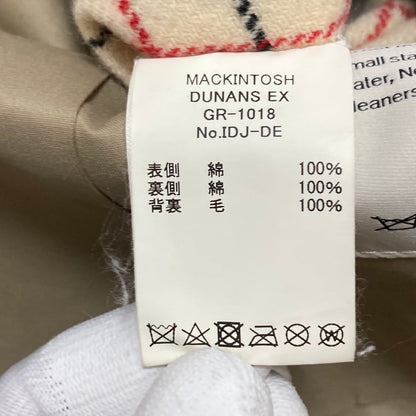 マッキントッシュ DUNANS EX ゴム引きステンカラーコート