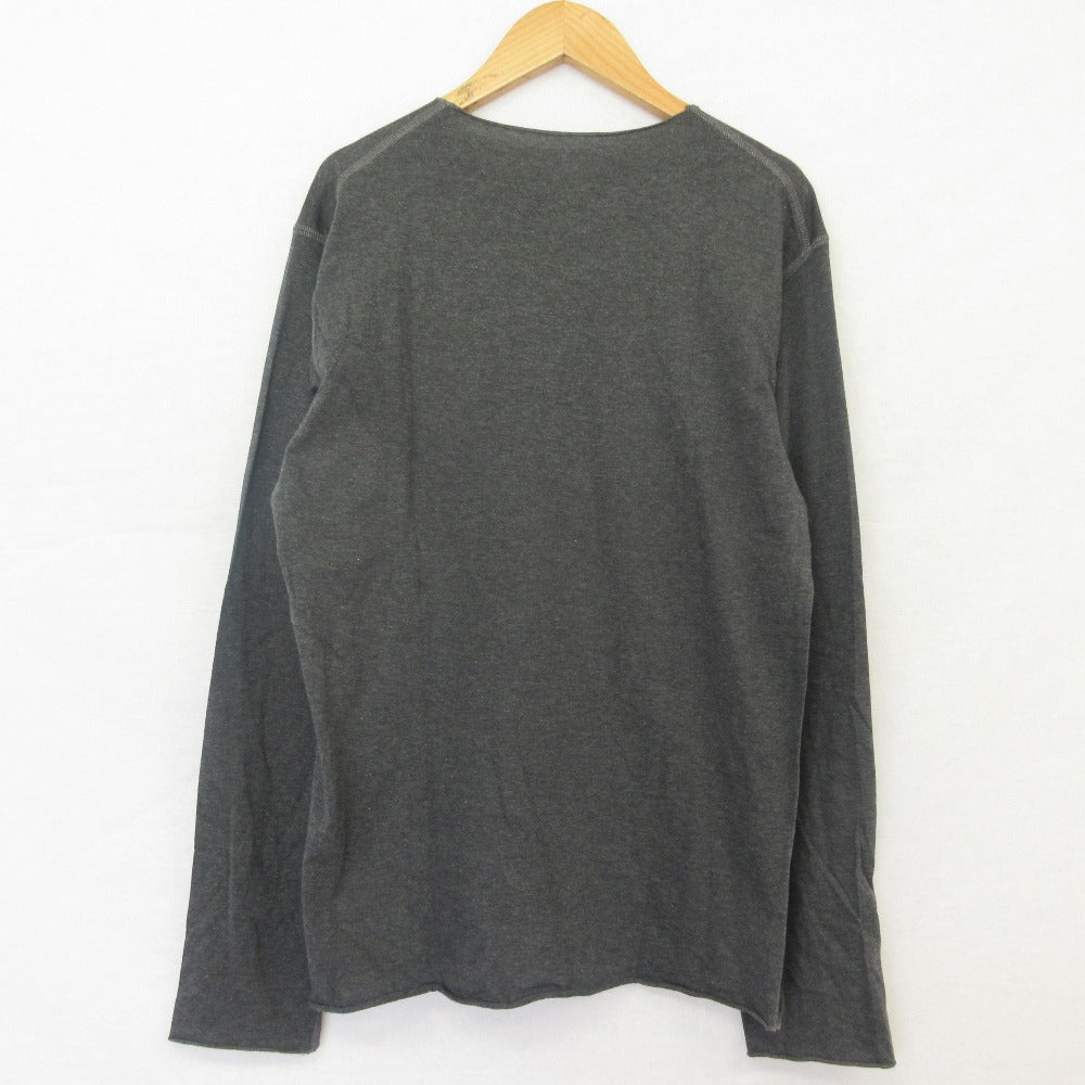 ルシアンペラフィネ スカルプリントコットンロングスリーブTシャツ