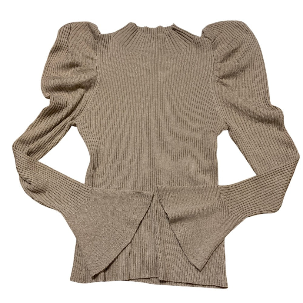 ハーリップトゥ Volume Sleeve Rib Knit Top ニットトップス
