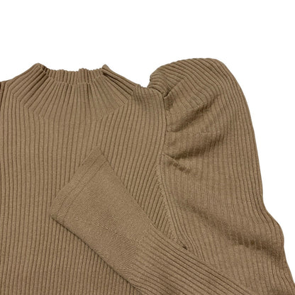 ハーリップトゥ Volume Sleeve Rib Knit Top ニットトップス