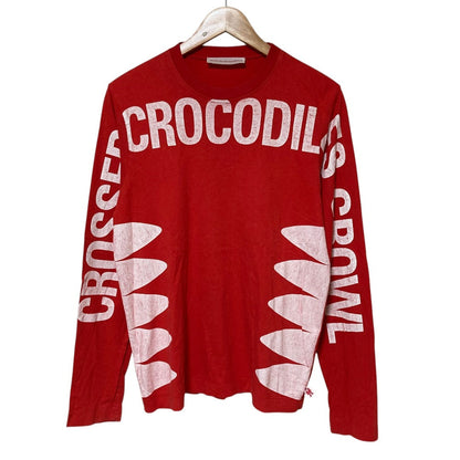 ウォルターヴァンベイレンドンク CROSSED CROCODILES GROWL 長袖Tシャツ