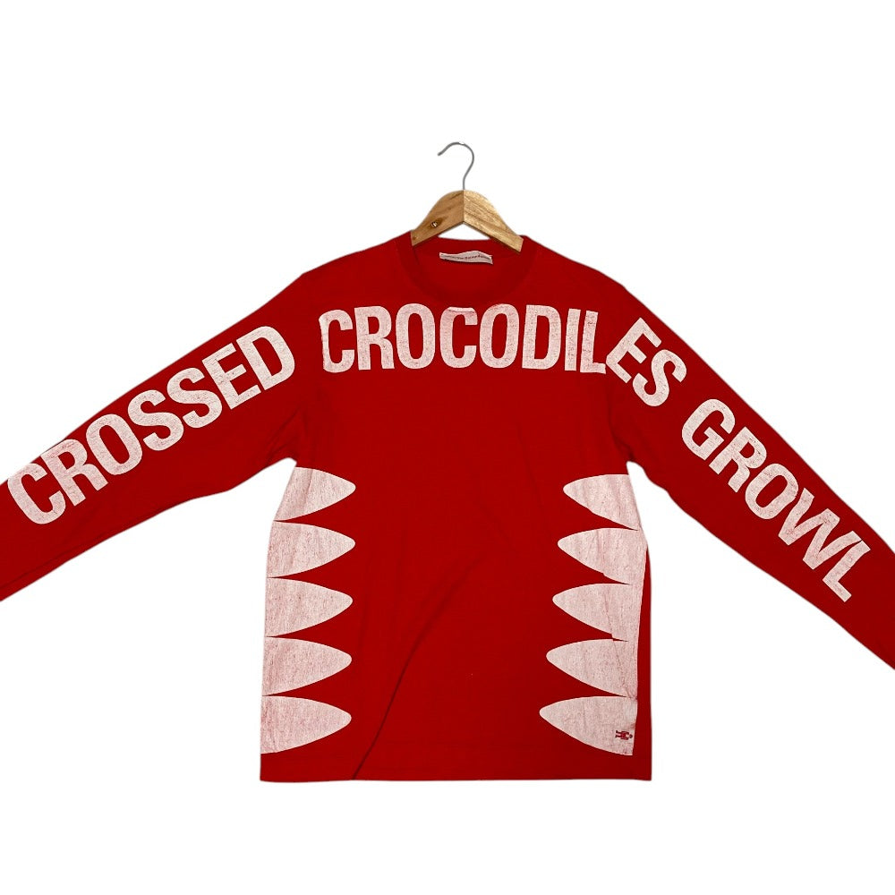 ウォルターヴァンベイレンドンク CROSSED CROCODILES GROWL 長袖Tシャツ