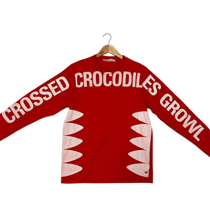 ウォルターヴァンベイレンドンク CROSSED CROCODILES GROWL 長袖Tシャツ