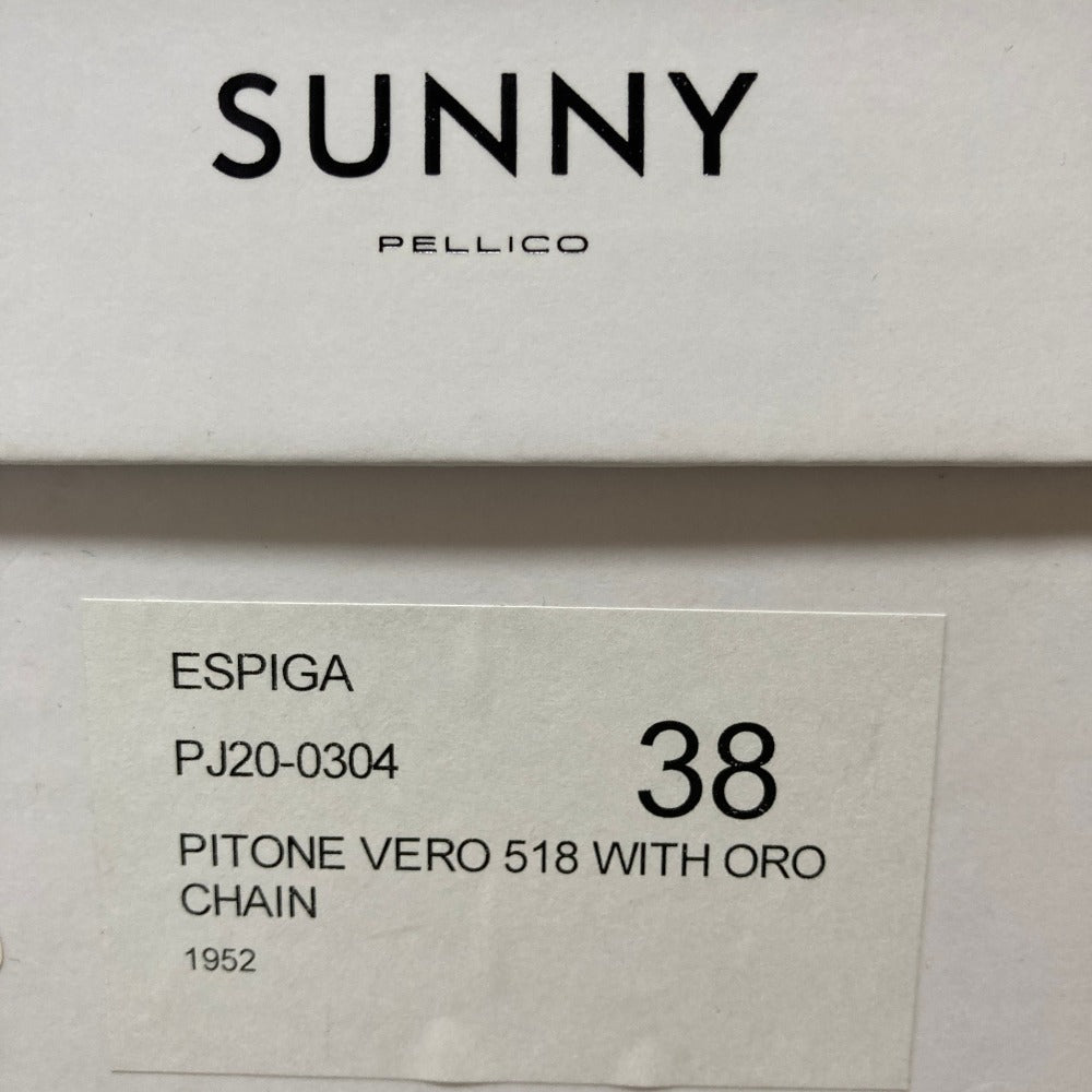 ペリーコサニー ESPIGA パイソンレザー フラットパンプス