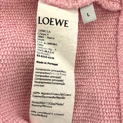 ロエベ アナグラムカットワーク コットンクロップドスウェットシャツ