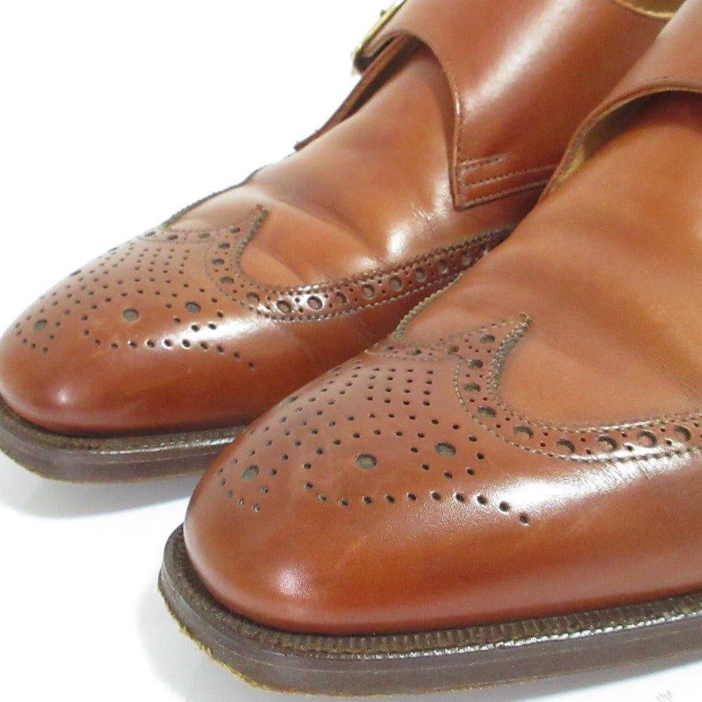 クロケットアンドジョーンズ CHALFONT ウイングチップシングルストラップレザーシューズ
