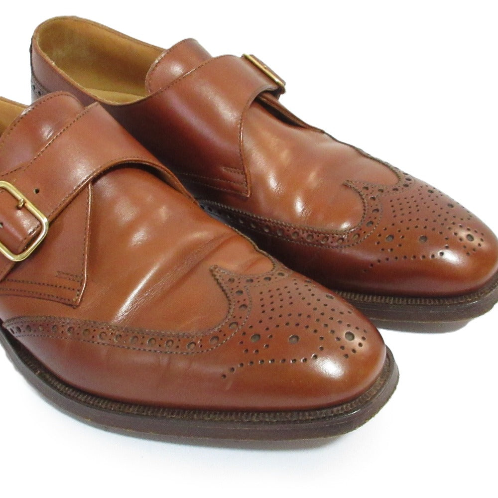 クロケットアンドジョーンズ CHALFONT ウイングチップシングルストラップレザーシューズ