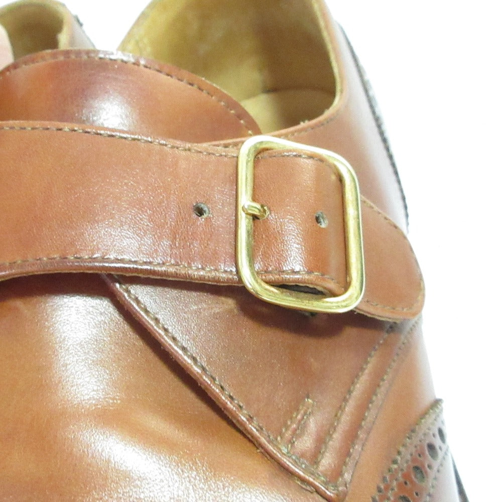 クロケットアンドジョーンズ CHALFONT ウイングチップシングルストラップレザーシューズ