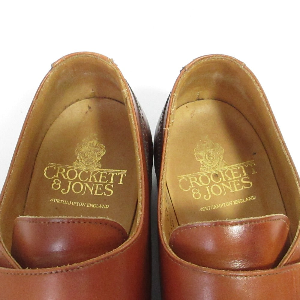クロケットアンドジョーンズ CHALFONT ウイングチップシングルストラップレザーシューズ