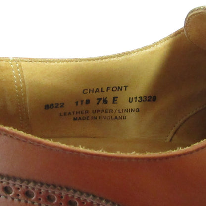 クロケットアンドジョーンズ CHALFONT ウイングチップシングルストラップレザーシューズ