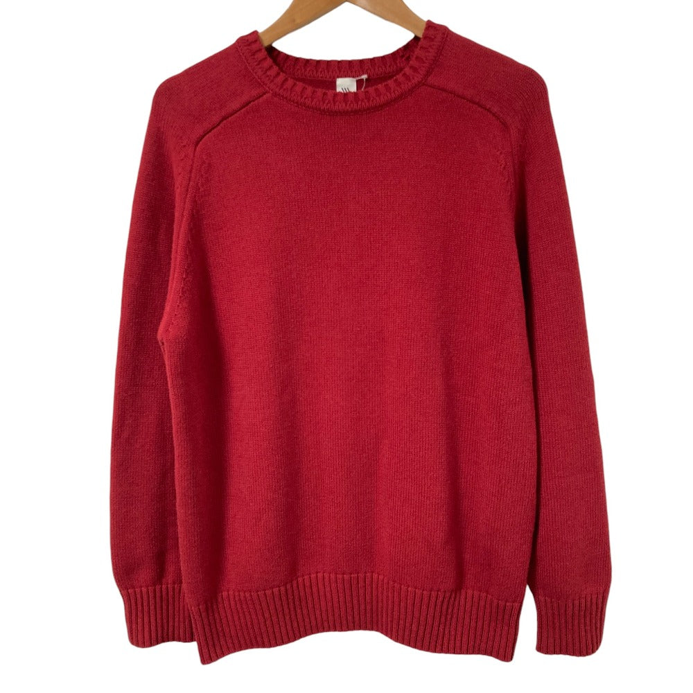 エルイー レショップ コットンクルーネックニットセーター