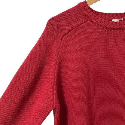 エルイー レショップ コットンクルーネックニットセーター
