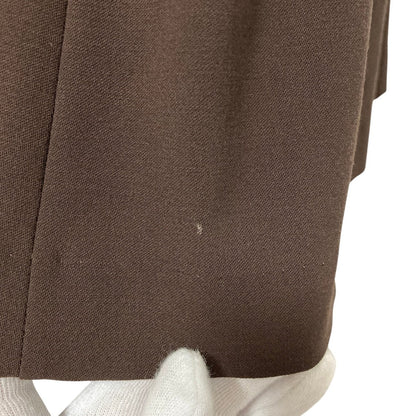 エルメス レザー ロングラップスカート