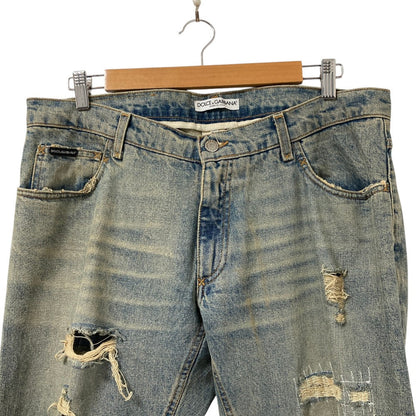 ドルチェ＆ガッバーナ ヴィンテージ加工デニムパンツ