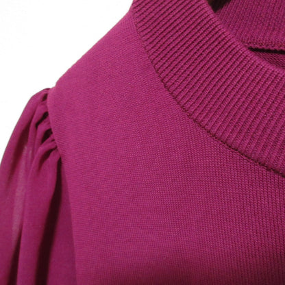 ハイク CREWNEC SWEATER WITH SHEER SLEEVE ニットセーター