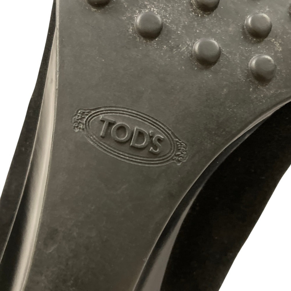 トッズ スエード ウエッジソールパンプス