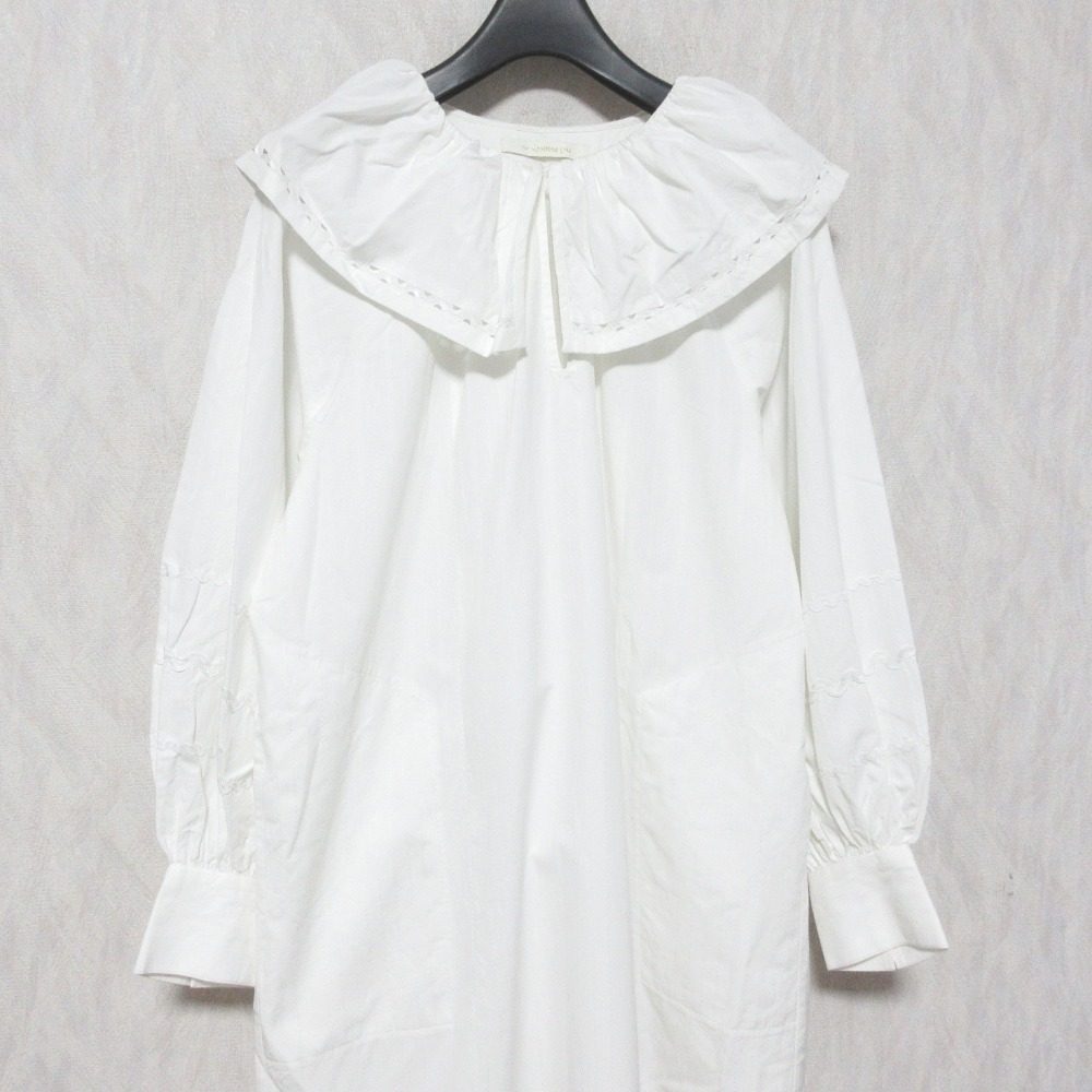 ヌキテパ POPLIN DOBBY ZIGZAG TAPE ワンピース