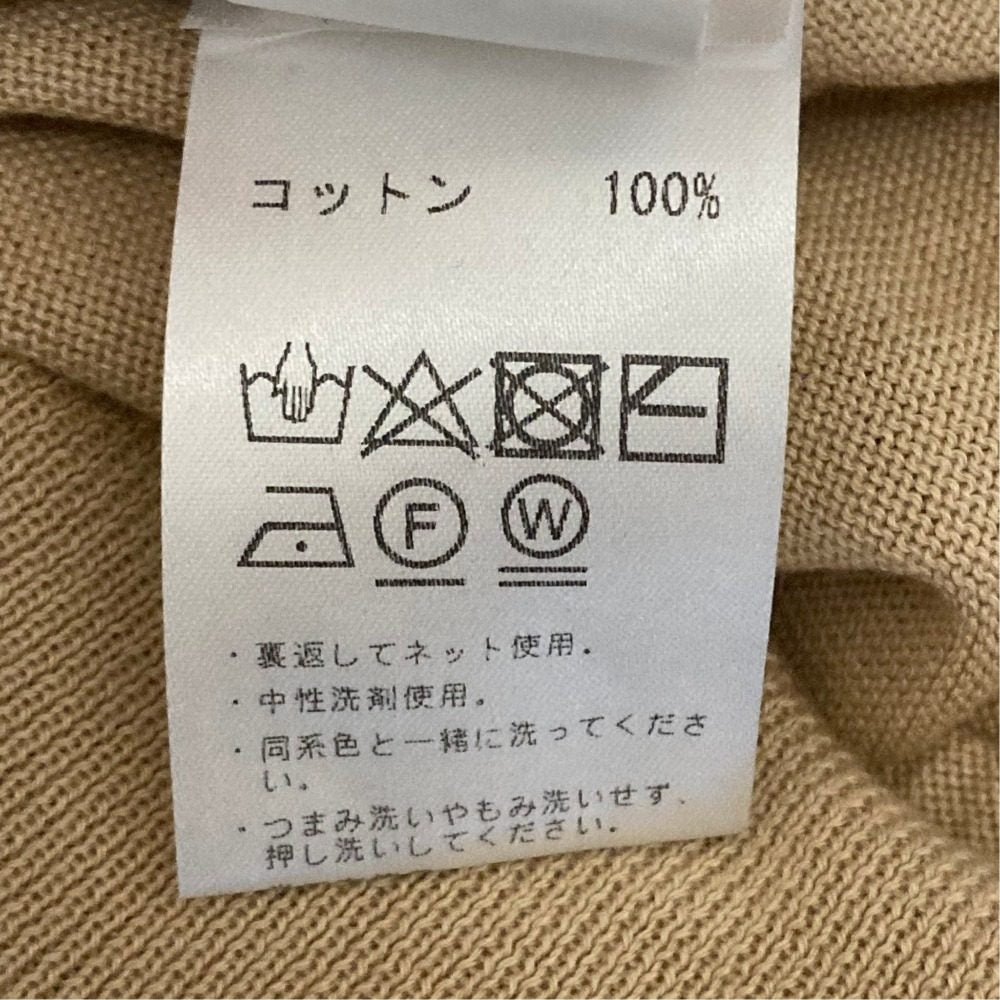 ビームスエフ コットンクルーネックニット