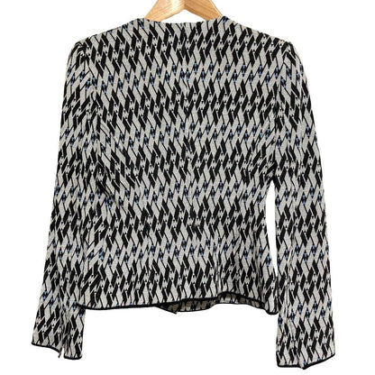 ジョルジオアルマーニ ジャガードニットノーカラージャケット