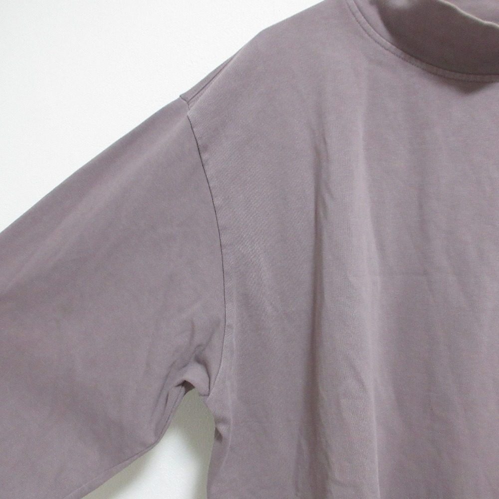 ディオールオム ロゴ刺繍ハイネック長袖Tシャツ