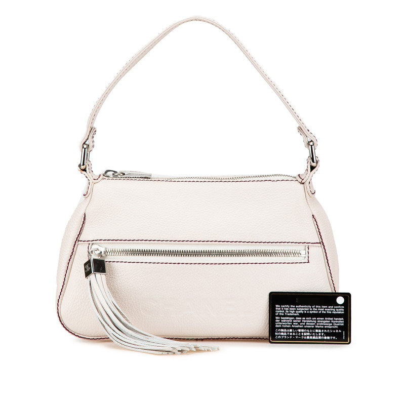 シャネル ロゴ フリンジ カーフ ショルダーバッグ
