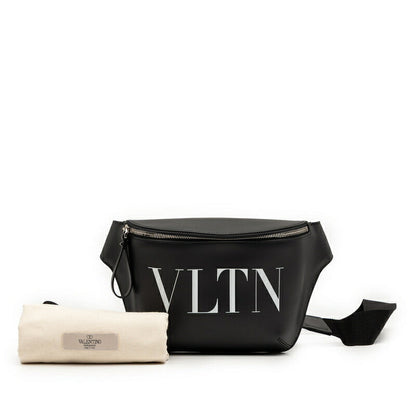 ヴァレンティノ VLTN ロゴ レザー ウエスト バッグ