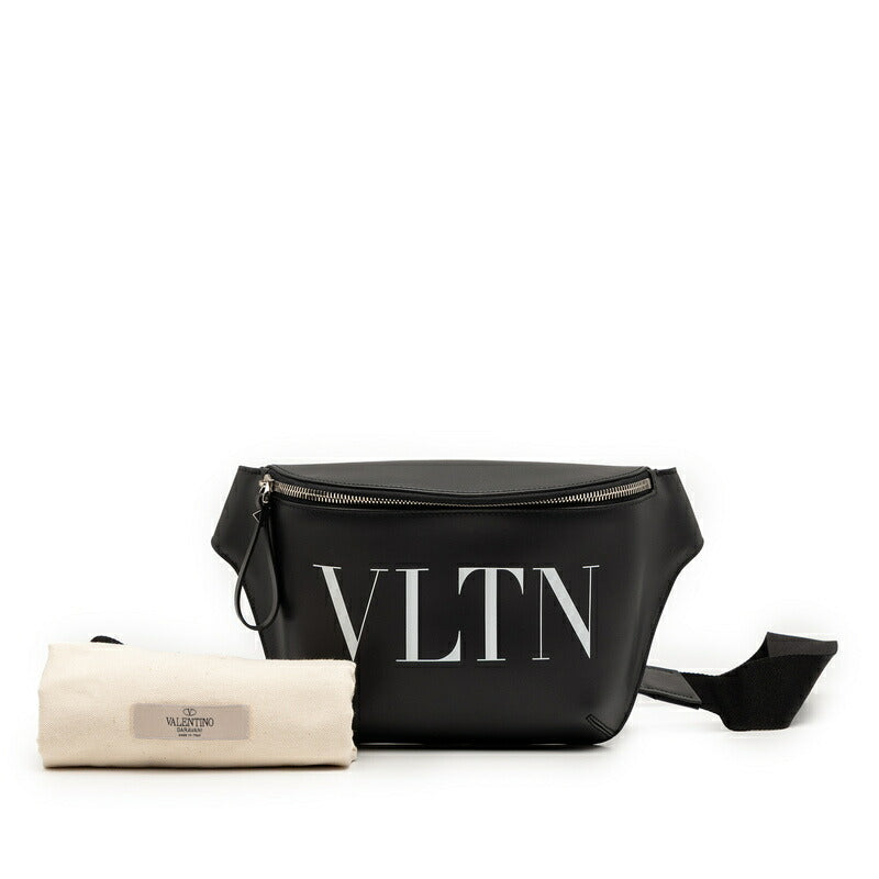 ヴァレンティノ VLTN ロゴ レザー ウエスト バッグ