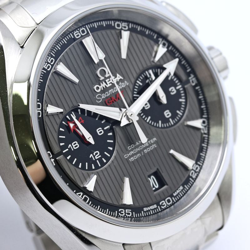オメガ シーマスター アクアテラ 150m コーアクシャル GMT ステンレススチール メンズ