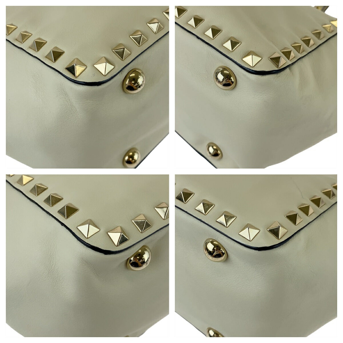 ヴァレンティノ レザー ロックスタッズ 2way トートバッグ