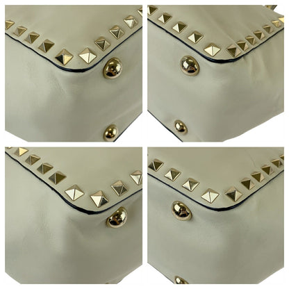 ヴァレンティノ レザー ロックスタッズ 2way トートバッグ