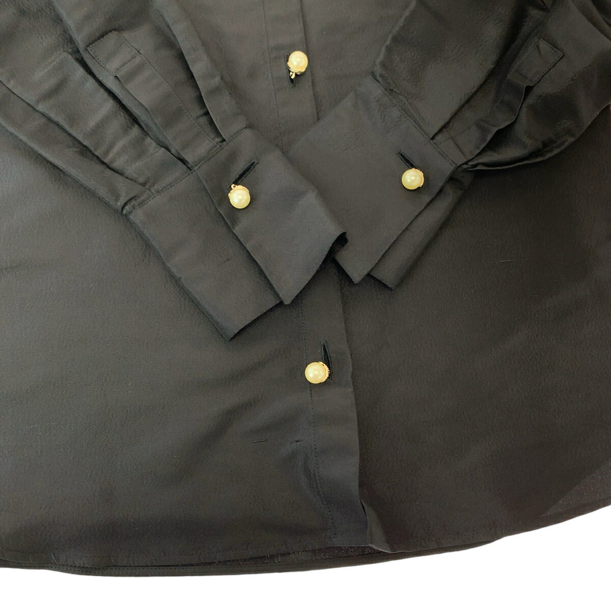 シャネル P64478V24243 シルクドレスシャツ