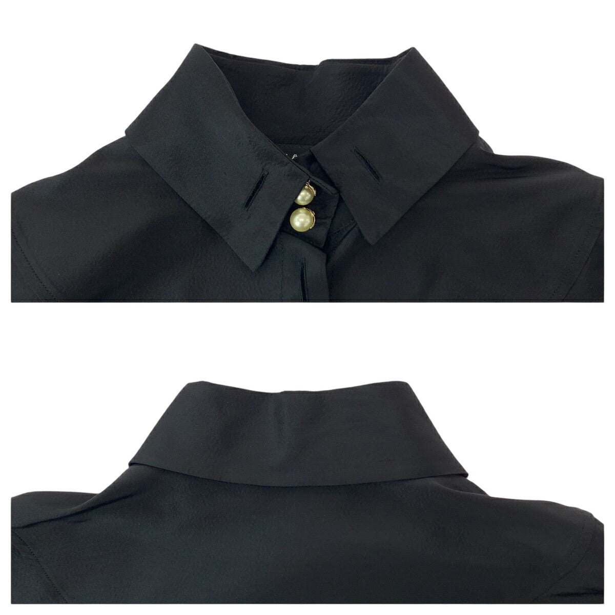 シャネル P64478V24243 シルクドレスシャツ