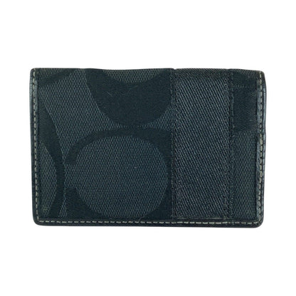 コーチ シグネチャー キャンバス レザーカードケース