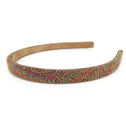 ETRO コットン スエード ペイズリー ヘッドバンド