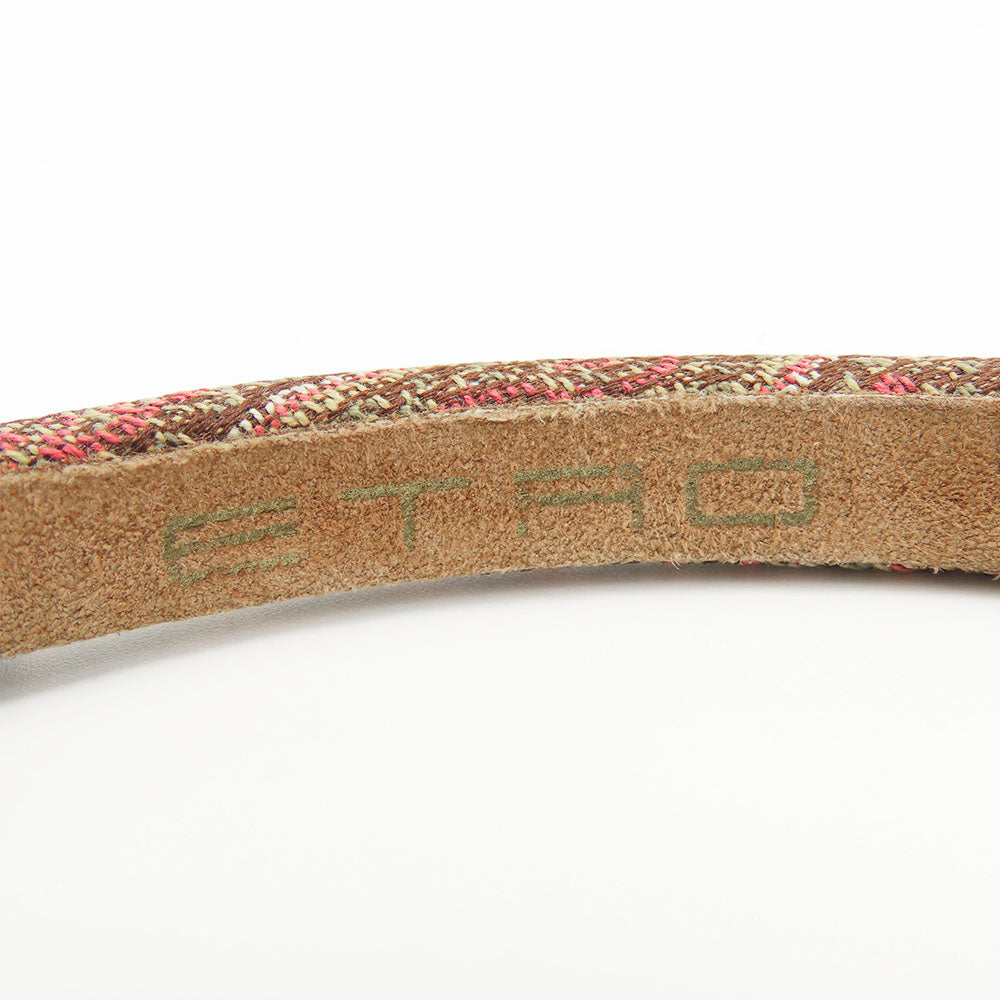 ETRO コットン スエード ペイズリー ヘッドバンド