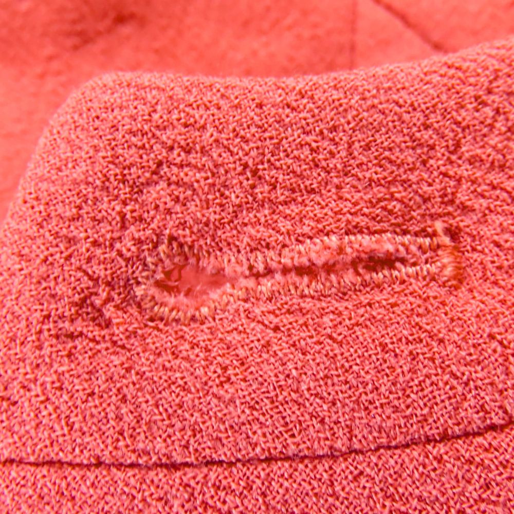 シャネル ウールシルクノーカラージャケット