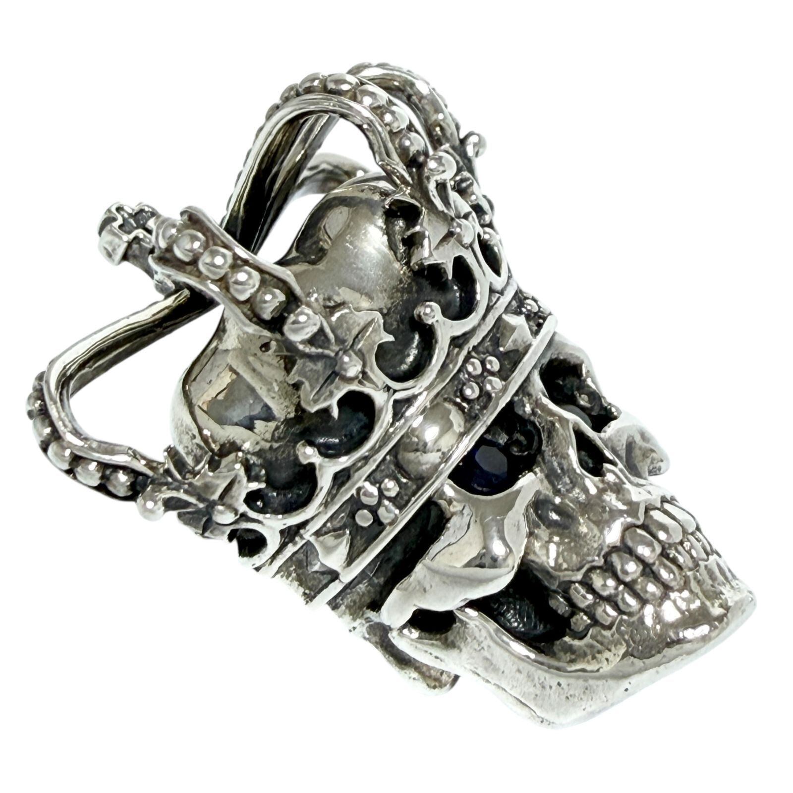ジャスティンデイビス ESSENTIAL SKULL シルバー ブローチ