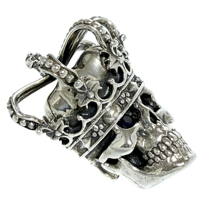 ジャスティンデイビス ESSENTIAL SKULL シルバー ブローチ