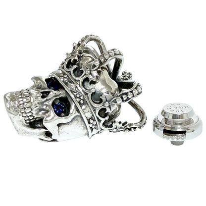 ジャスティンデイビス ESSENTIAL SKULL シルバー ブローチ