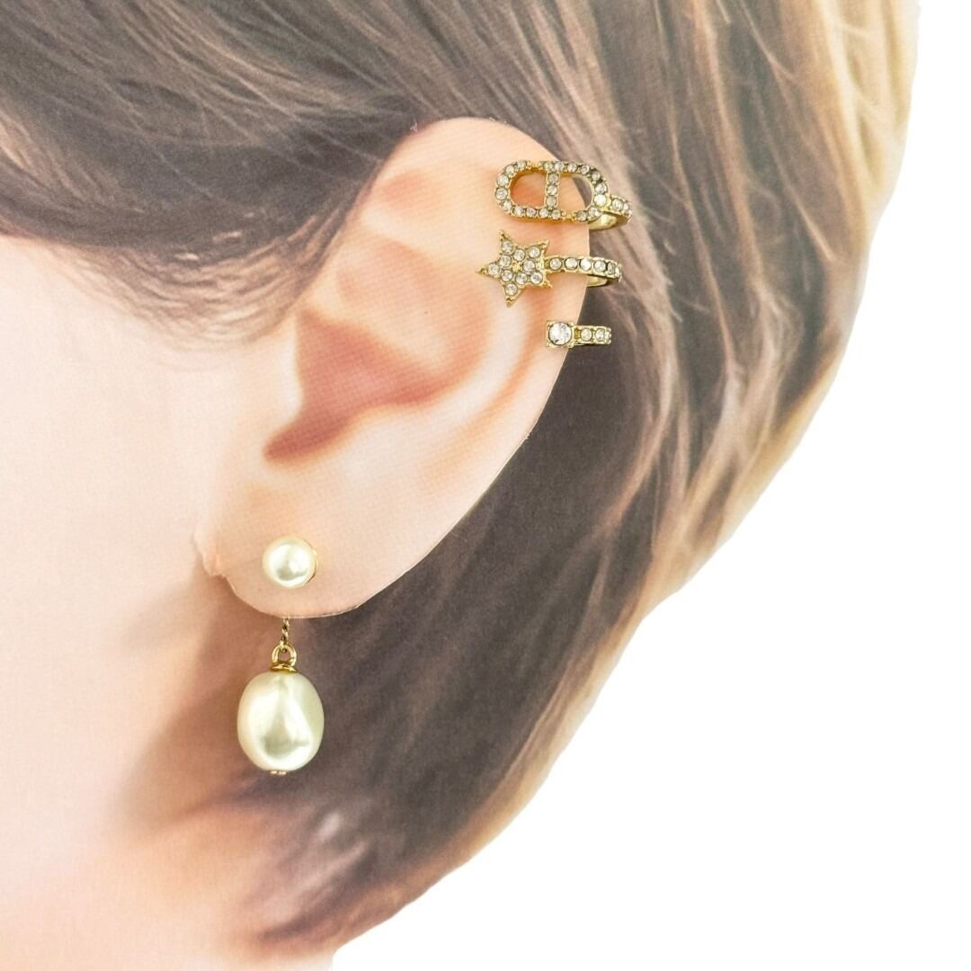 クリスチャンディオール フェイクパール シングルピアス