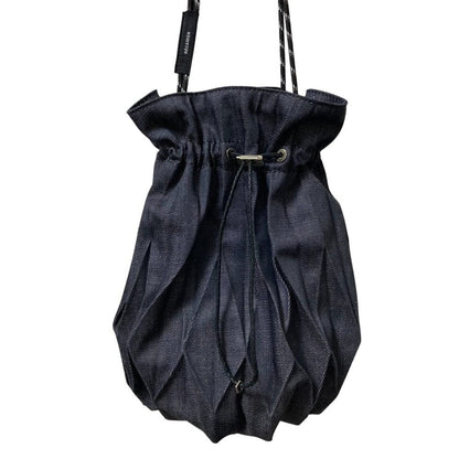 RECAMIER BEAUTY&YOUTH UNITED ARROWS デニム巾着ショルダーバッグ