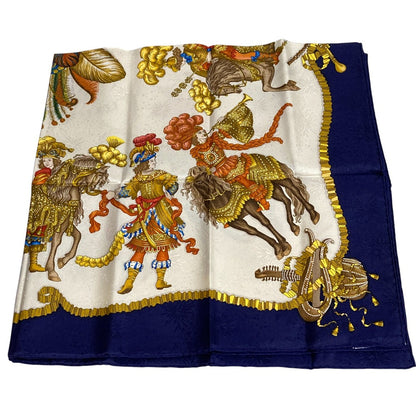 エルメス LES FETES DU ROI SOLEIL90 シルクスカーフ